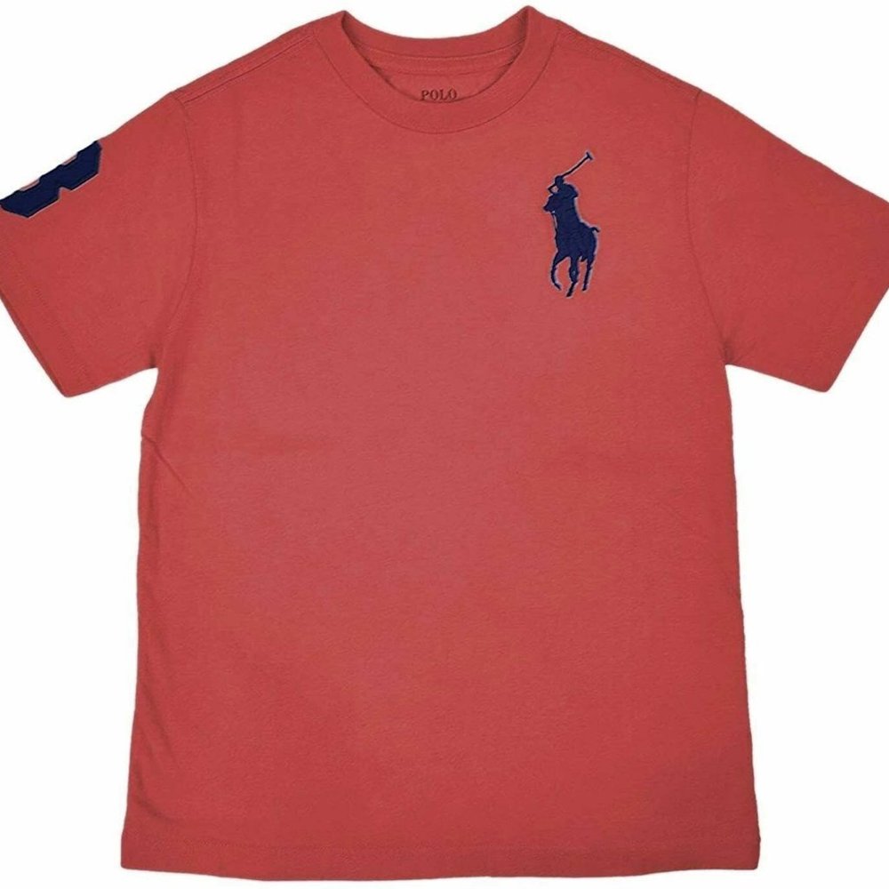 Red Big Pony Cotton Jersey Tee-